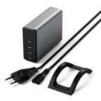 Cargador 165W USB-C 4 puertos PD GaN Gris Espacial