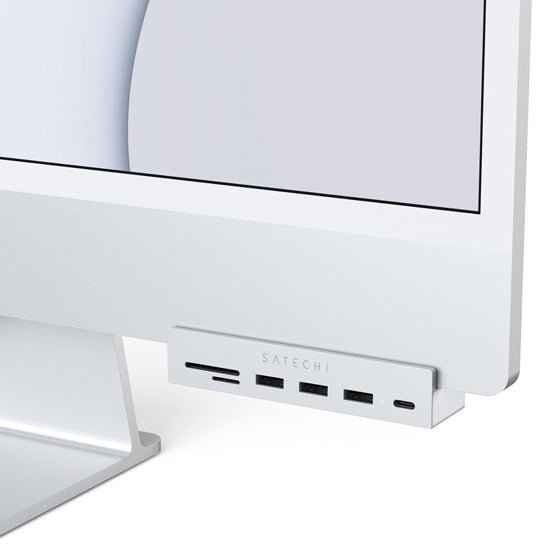 Hub USB-C Clamp para iMac 24" (2021) Plata