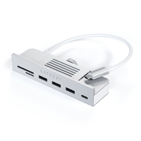 Hub USB-C Clamp para iMac 24" (2021) Plata