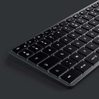 Teclado Slim W3 con cable USB-C AZERTY - Space Grey