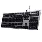 Teclado Slim W3 con cable USB-C QWERTY - Space Gray