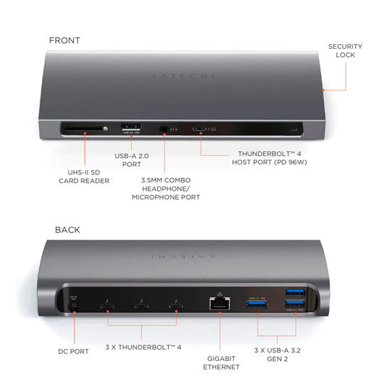 Thunderbolt 4 Dock Station Space Gray