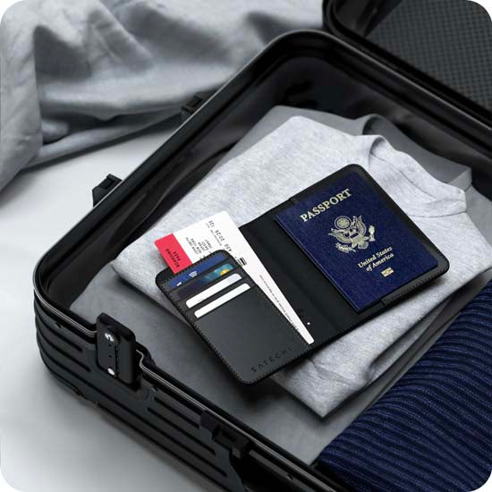 Funda de pasaporte FindAll™ Negra