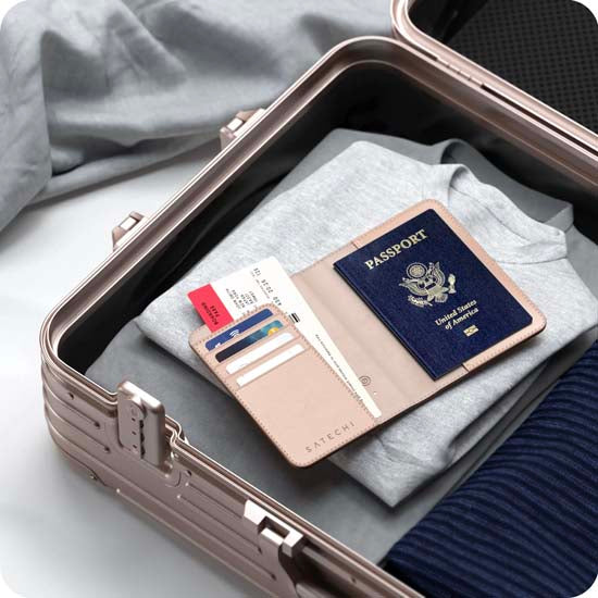 Funda de pasaporte FindAll™ Desert Rose