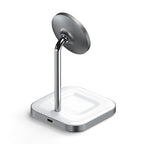 Soporte de carga inalámbrica 2 en 1 magnético Space Grey