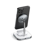 Soporte de carga inalámbrica 2 en 1 magnético Space Grey