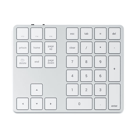 Extensión de teclado inalámbrico Plata