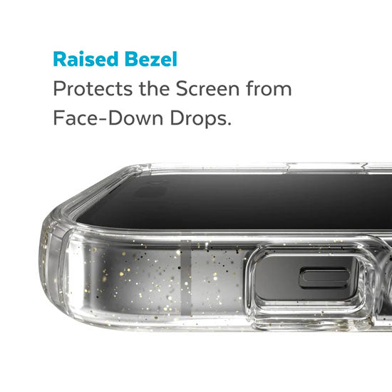 Presidio Perfect-Clear iPhone 14 Pro Gold Glitter