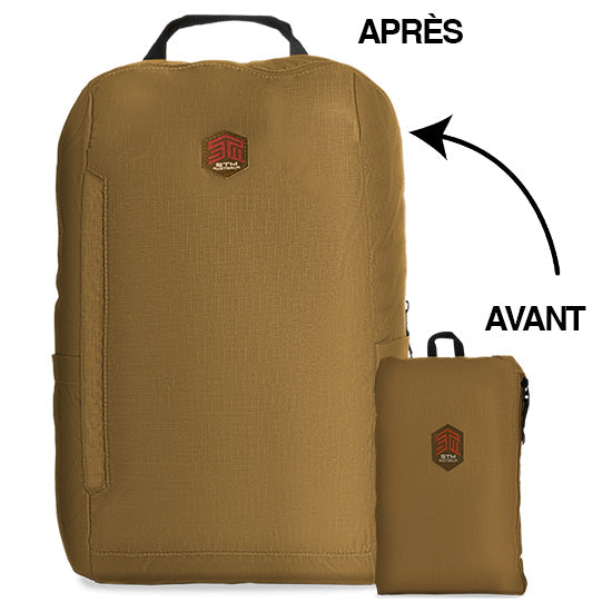 Mochila inflable 15L Café