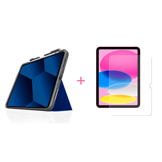 Bundle Dux Plus STM EDU Azul + cristal MW para iPad 10.9 & 11