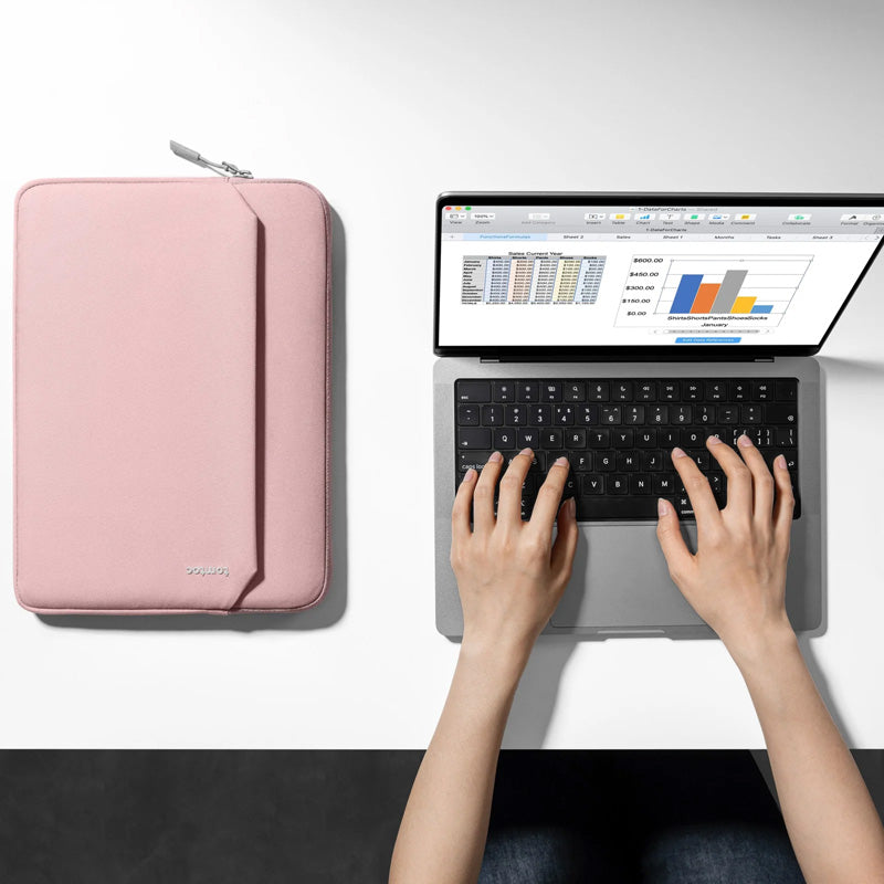 Funda Light-A18 para MacBook Air y Pro 13" (M5/M4/M3) Rosa