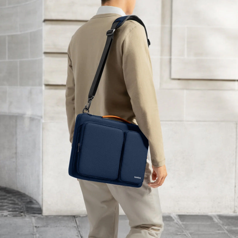 Bolso bandolera Defender-A42 para portátil de 15,6-16,2" Azul Marino
