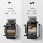 Mochila de viaje para portátil Navigator-T66 Liteway 40L Verde