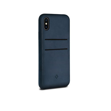 Relaxed Leather iPhone X Azul