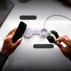 Butterfly SE 2 en 1 Qi2 MagSafe Cargador Iridiscente