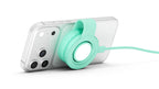 Butterfly SE 2-en-1 Qi2 MagSafe Cargador Translucend Mint