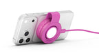 Cargador Butterfly SE 2 en 1 Qi2 MagSafe Translucend Fucsia