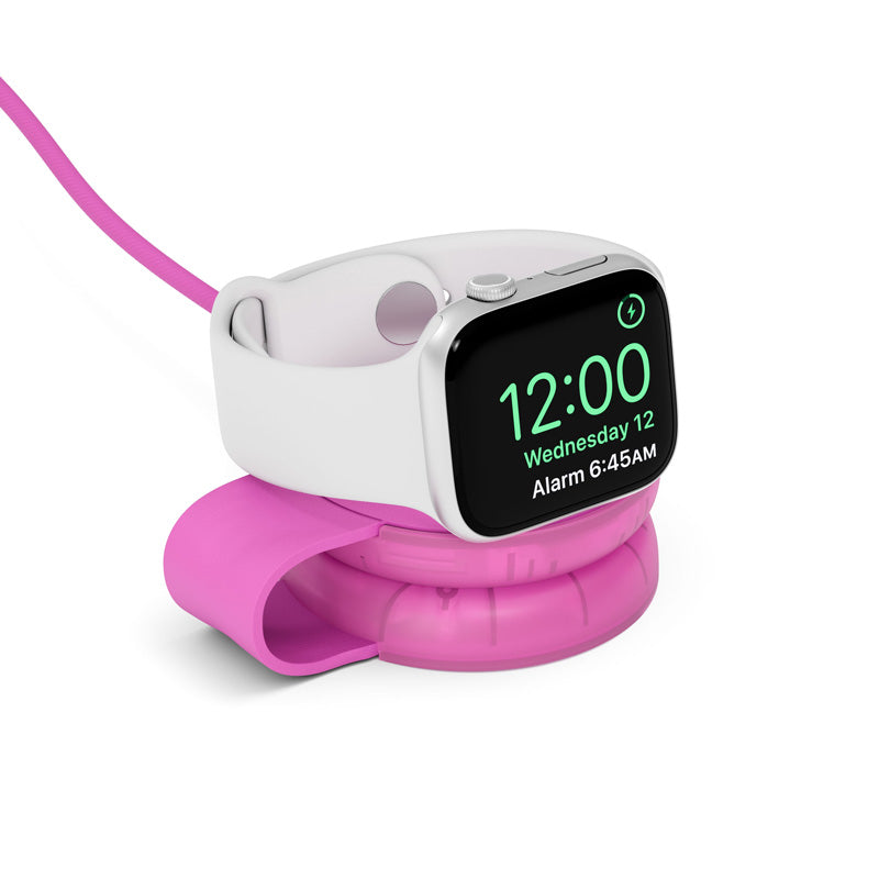 Cargador Butterfly SE 2 en 1 Qi2 MagSafe Translucend Fucsia