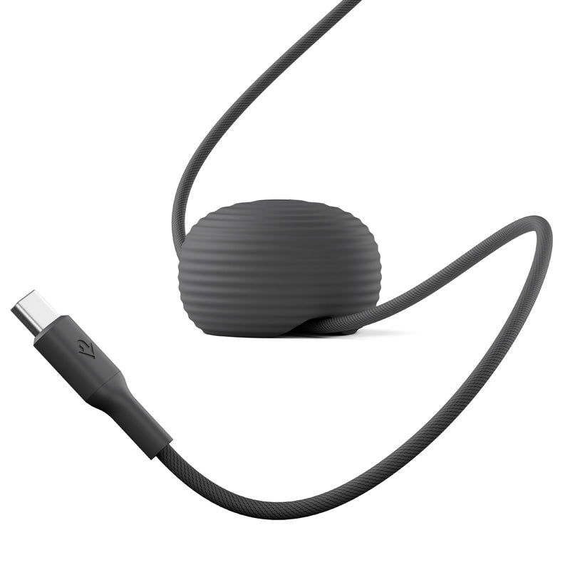 Cable CableStay USB-C (1,5 m) con base lastrada Slate