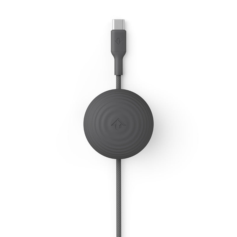 Cable CableStay USB-C (1,5 m) con base lastrada Slate