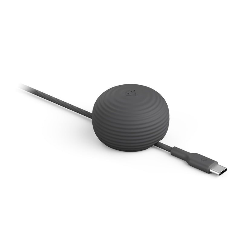 Cable CableStay USB-C (1,5 m) con base lastrada Slate