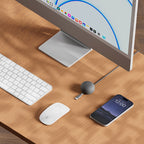 Cable CableStay USB-C (1,5 m) con base lastrada Slate