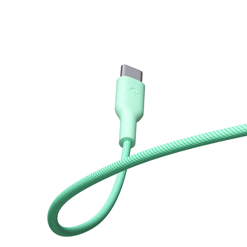 Cable CableStay USB-C (1,5 m) con base lastrada Menta