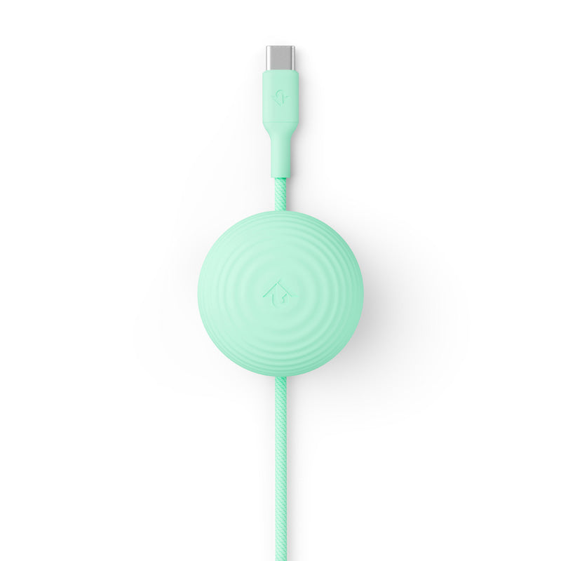Cable CableStay USB-C (1,5 m) con base lastrada Menta