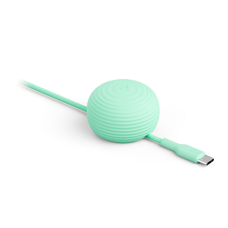Cable CableStay USB-C (1,5 m) con base lastrada Menta