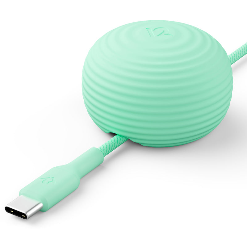 Cable CableStay USB-C (1,5 m) con base lastrada Menta