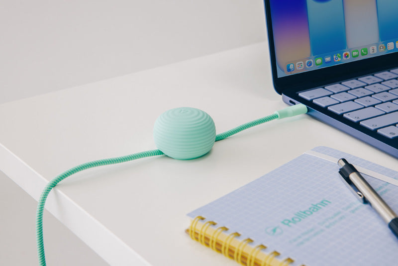 Cable CableStay USB-C (1,5 m) con base lastrada Menta