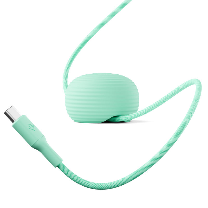 Cable CableStay USB-C (1,5 m) con base lastrada Menta