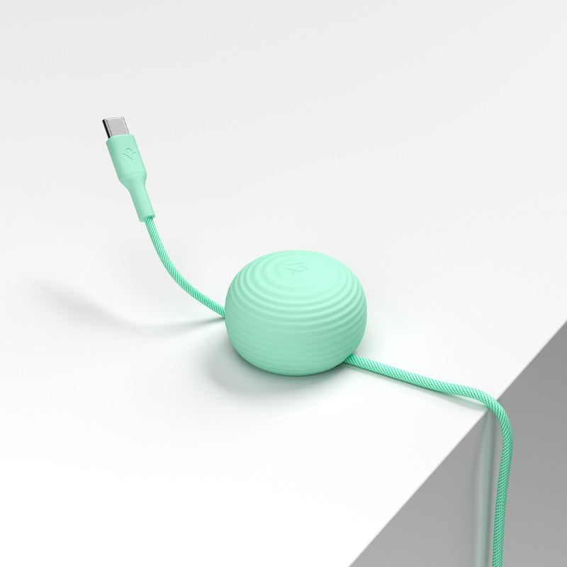 Cable CableStay USB-C (1,5 m) con base lastrada Menta