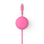 Cable CableStay USB-C (1,5 m) con base con peso Fucsia