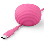 Cable CableStay USB-C (1,5 m) con base con peso Fucsia