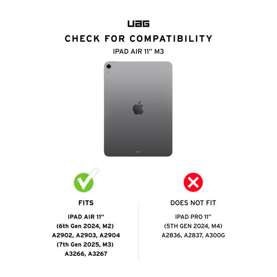 Plyo LT iPad Air 11 (2026/24 - M4/M3/M2) Ice/Black