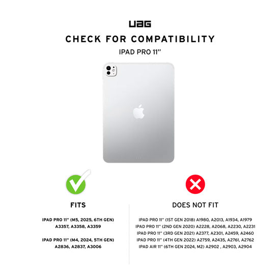 Plyo LT iPad Pro 11 (2025/24 - M4/M5) Ice/Black
