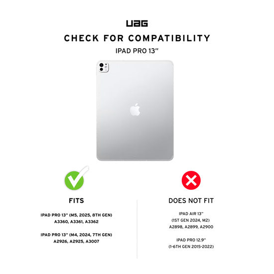 Plyo LT iPad Pro 13 (M4 - M5) Ice/Black