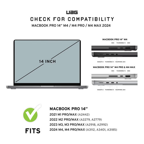 Funda Essential Armor MacBook Pro 14" (M1/M2/M3/M4/M5) Transparente