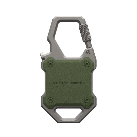 Funda Monarch para AirTag Olive Drab/Plata