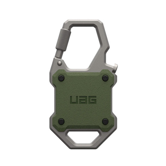 Funda Monarch para AirTag Olive Drab/Plata