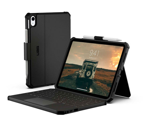 Funda con teclado USB-C y trackpad para iPad 11 y 10.9 (2025/2022, 11.ª/10.ª generación) AZERTY Negro