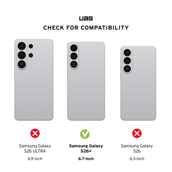 Funda Samsung S26 Plus Trooper MagSafe Clear/Ash