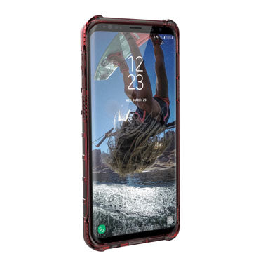 Plyo Galaxy S9+ Rojo Transparente