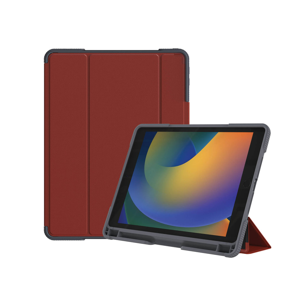 Funda folio Academy iPad 10.2 (7/8/9 gen) Roja Polybag