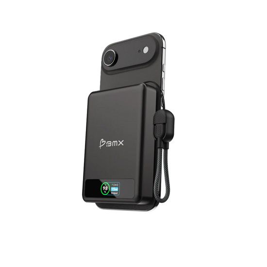 SolidSafe™ 10.000mAh Solid-State Magnetic Power Bank Black - BMX