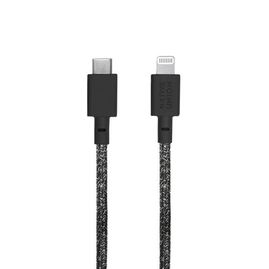 Eco Belt Cable USB-C a Lightning (3m) Negro - Native Union