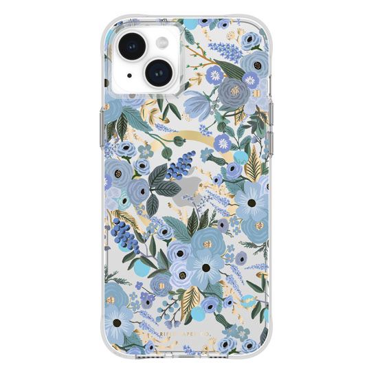 Rifle Paper Garden Party MagSafe iPhone 15 Plus Azul - Case Mate