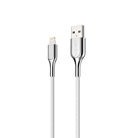 Cable ARMOURED Lightning a USB-A (3m) Blanco - Cygnett