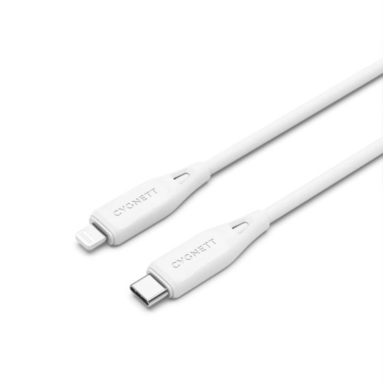 Cable Essential Lightning a USB-C (1 m) Blanco - Cygnett